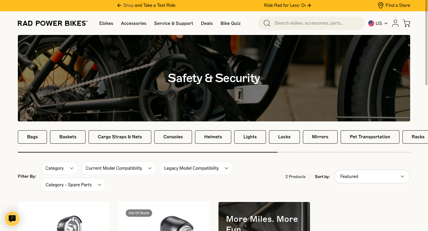 Ecommerce Store for Bikes & Accessories
