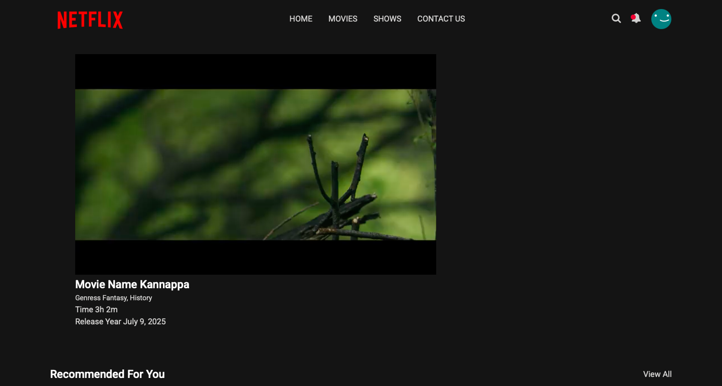 Netflix Clone with AI Recommendation System
